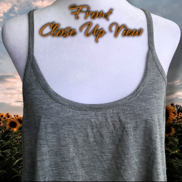 Rewind Gray Knee Length Tank Top Dress Size Large (NWT) - Picture 3 of 10